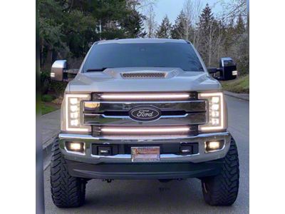 Sick Diesel Ghost LED Grille Lights with Plug and Play Harness (17-19 F-350 Super Duty Lariat, King Ranch, XL, XLT)