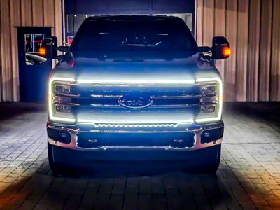 Sick Diesel Ghost LED Grille Lights with Smoked Lens (23-25 F-350 Super Duty)