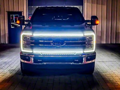 Sick Diesel Ghost LED Grille Lights with Smoked Lens (23-24 F-350 Super Duty)