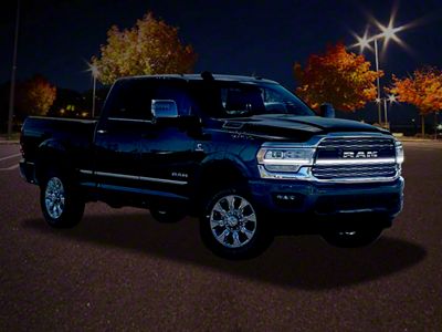 Sick Diesel Single LED Ghost Grille Light; Smoked; Black Frame (23-24 RAM 2500 Limited)
