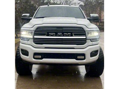 Sick Diesel Single LED Grille Light Power Bar with Plug and Play Harness; Black Frame (19-24 RAM 2500 Limited)