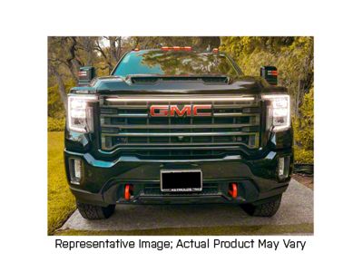 Sick Diesel LED Grille Light Power Bar with Plug and Play Harness; Black Frame (20-25 Sierra 2500 HD AT4)