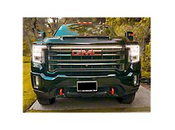 Sick Diesel LED Grille Light Power Bar with Plug and Play Harness; Silver Frame (20-23 Sierra 2500 HD AT4)