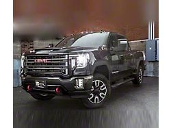 Sick Diesel LED Grille Light Power Bar; Silver Frame (20-25 Sierra 2500 HD AT4)