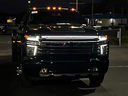 Sick Diesel LED Grille Light Power Bar; Black Frame (20-24 Silverado 3500 HD High Country, LTZ)