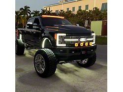 Sick Diesel FLY BAR Roof Clearance Light Bar; Switchback; Black Frame (Universal; Some Adaptation May Be Required)
