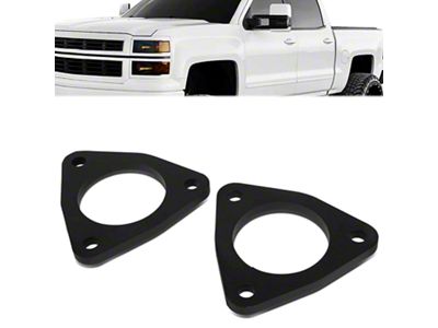 1/2-Inch Front Leveling Kit; Black (07-24 Sierra 1500)