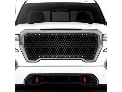 1-Piece Steel Upper Grille Insert; Hex (19-21 Sierra 1500; 2022 Sierra 1500 Limited)