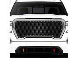1-Piece Steel Upper Grille Insert; Honeycomb (19-21 Sierra 1500; 2022 Sierra 1500 Limited)