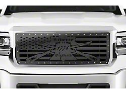 1-Piece Steel Upper Grille Insert; Liberty Or Death (14-15 Sierra 1500)