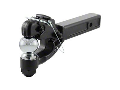 2-Inch Receiver Hitch Ball and Pintle Combo with 2-5/16-Inch Ball (Universal; Some Adaptation May Be Required)