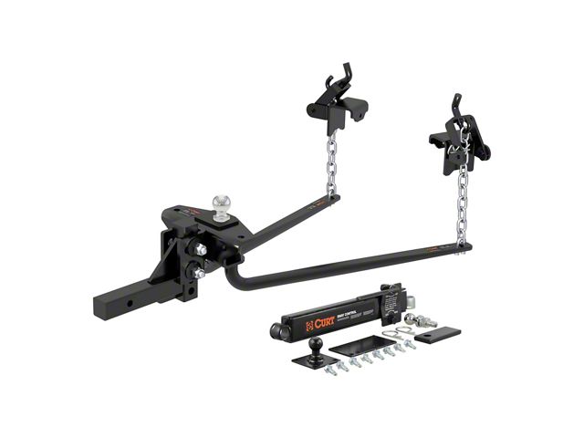 2-Inch Round Bar Weight Distribution Receiver Hitch Kit; 8,000 to 10,000 lb. (Universal; Some Adaptation May Be Required)
