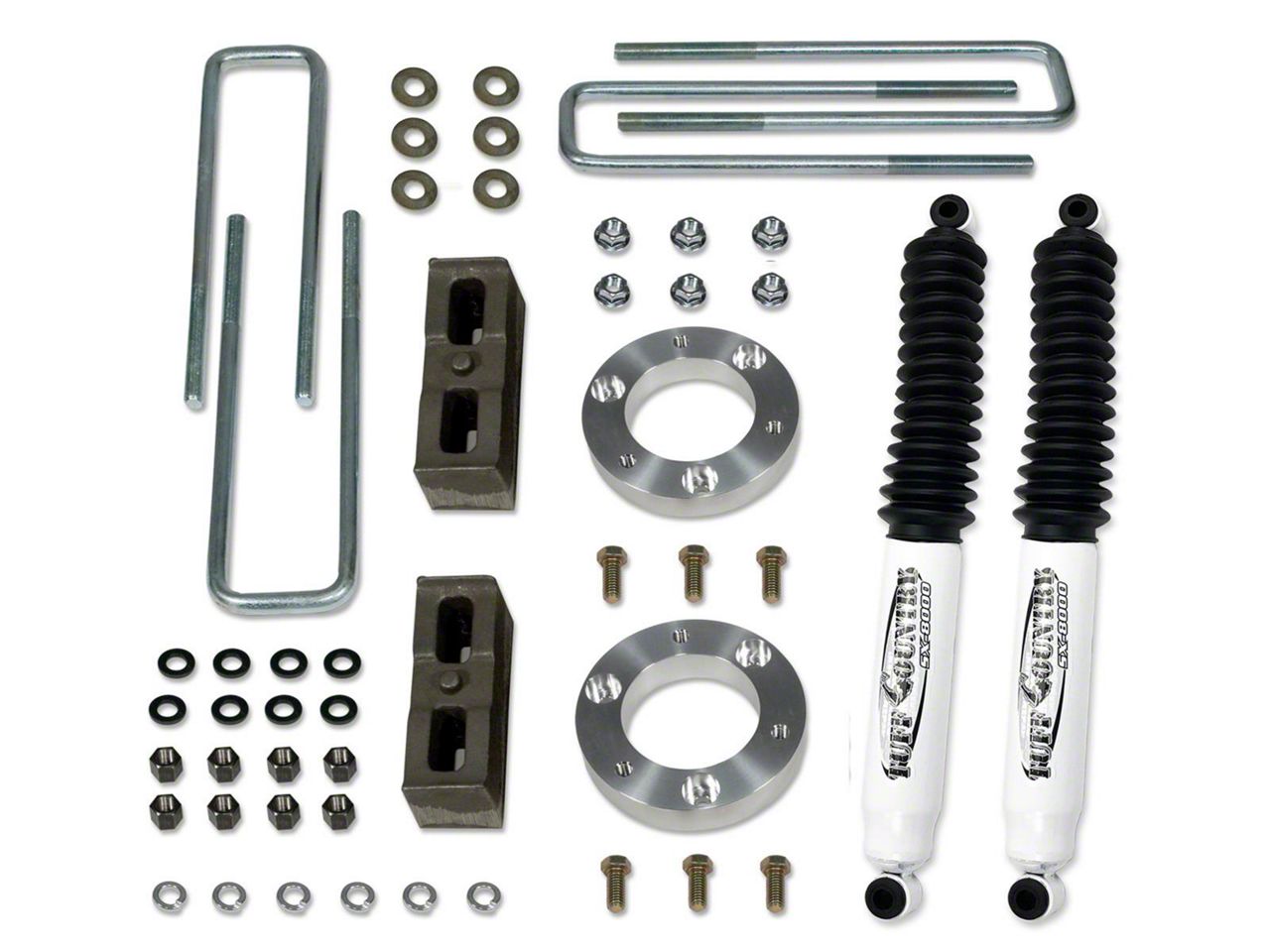 Tuff Country Sierra 1500 2Inch Suspension Lift Kit with Rear Lift Blocks and SX8000 Shocks