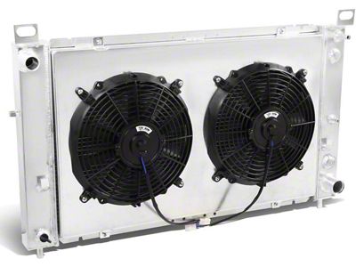 2-Row Alumium Radiator with Fan Shroud (99-06 4.8L, 5,3L Sierra 1500 w/ Automatic Transmission)