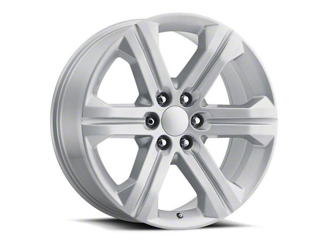 2018 Sierra Replica Silver 6-Lug Wheel; 22x9; 24mm Offset (19-24 Sierra 1500)