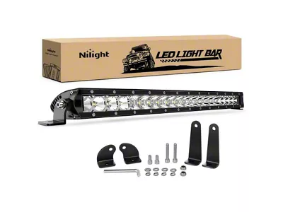21-Inch Single Row LED Light Bar; Spot/Flood Combo Beam (Universal; Some Adaptation May Be Required)
