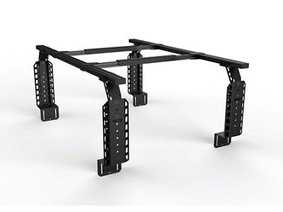 24.50-Inch V2 Truck Bed Rack; Black Bars (07-23 Sierra 1500)