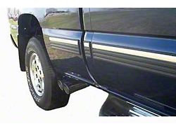 2.50-Inch Aluminized Dual Exhaust System with HVS Welded Muffer; Middle Side Exit (99-06 5.3L Sierra 1500)