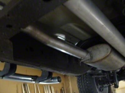2.50-Inch Stainless Dual Exhaust System with HVS Welded Muffer; Rear Exit (09-13 6.0L Sierra 1500)