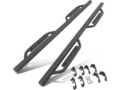 3-Inch Nerf Drop Side Step Bars; Black (07-18 Sierra 1500 Crew Cab)