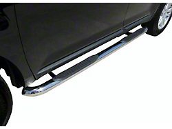 3-Inch Round Side Step Bars; Rocker Mount; Stainless Steel (07-18 Sierra 1500 Crew Cab)