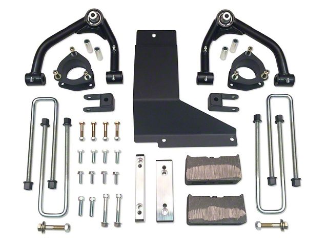 Tuff Country 4-Inch Uni-Ball Upper Control Arm Suspension Lift Kit with SX8000 Shocks (07-13 4WD Sierra 1500)