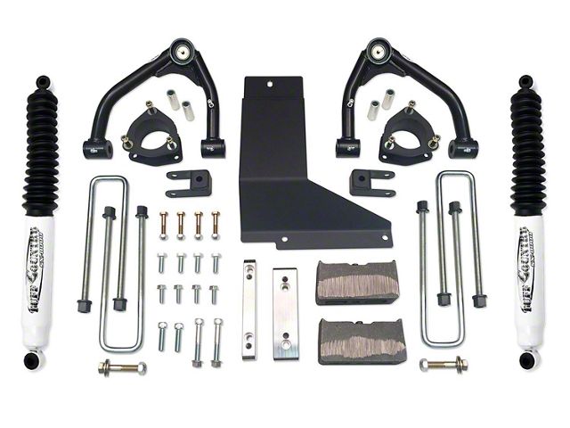 Tuff Country 4-Inch Upper Control Arm Suspension Lift Kit with SX8000 Shocks (07-13 Sierra 1500)