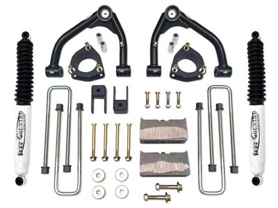 Tuff Country 4-Inch Upper Control Arm Suspension Lift Kit with SX8000 Shocks (14-18 4WD Sierra 1500 w/ Stock Cast Steel Control Arms, Excluding Denali)