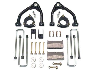 Tuff Country 4-Inch Upper Control Arm Suspension Lift Kit with SX8000 Shocks (14-18 4WD Sierra 1500 w/ Stock Cast Aluminum or Stamped Steel Control Arms, Excluding Denali)