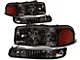 4-Piece Headlights with Amber Corner Lights; Smoked Housing; Clear Lens (99-06 Sierra 1500)