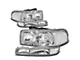 4-Piece Headlights with Clear Corner Lights; Chrome Housing; Clear Lens (99-06 Sierra 1500)