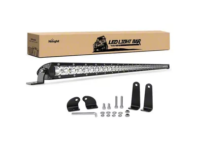 41-Inch Single Row LED Light Bar; Spot/Flood Combo Beam (Universal; Some Adaptation May Be Required)