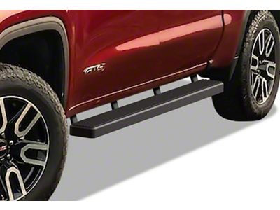 5-Inch iStep Running Boards; Black (19-24 Sierra 1500 Crew Cab)