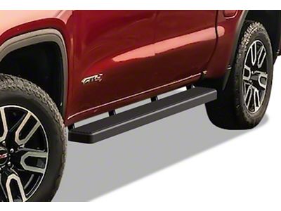 5-Inch iStep Running Boards; Black (19-26 Sierra 1500 Crew Cab)