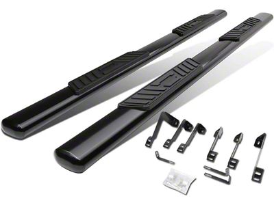 5-Inch Nerf Side Step Bars; Black (99-14 Sierra 1500 Extended Cab)