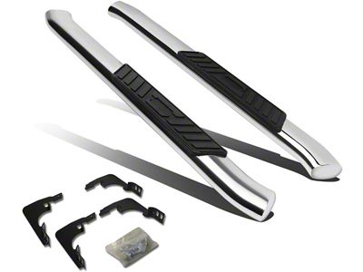 5-Inch Nerf Side Step Bars; Stainless Steel (99-13 Sierra 1500 Regular Cab)