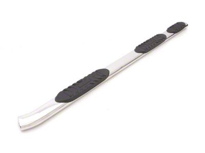 5-Inch Oval Wheel-To-Wheel Nerf Side Step Bars; Polished Stainless (99-14 Sierra 1500 Crew Cab)