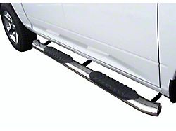 5-Inch Premium Oval Side Step Bars; Stainless Steel (19-26 Sierra 1500 Crew Cab)