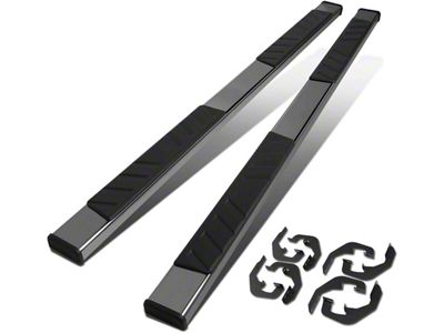 5-Inch Running Boards; Stainless Steel (07-18 Sierra 1500 Crew Cab)