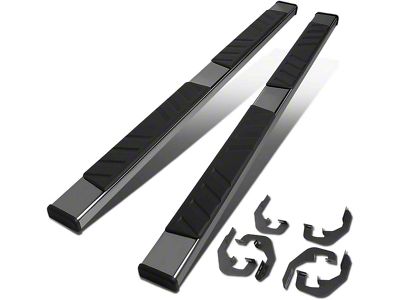 5-Inch Running Boards; Stainless Steel (07-18 Sierra 1500 Extended/Double Cab)