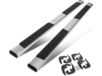 5-Inch Running Boards; Stainless Steel (19-25 Sierra 1500 Crew Cab)