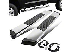 5-Inch Wide Flat Running Boards; Stainless Steel (07-18 Sierra 1500 Regular Cab)