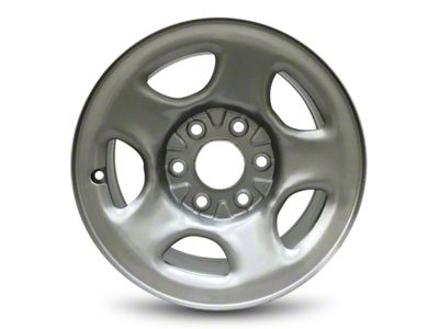 5-Spoke Replica Aluminum Silver 6-Lug Wheel; 16x6.5; 28mm Offset (99-06 Sierra 1500)