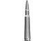 50 Cal Bullet Antenna; 5-Inch; Brushed Aluminum (Universal; Some Adaptation May Be Required)