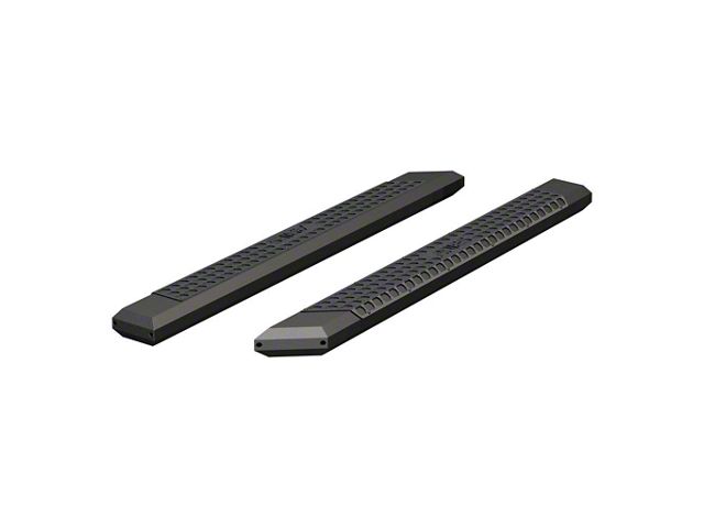 5.50-Inch AdvantEDGE Side Step Bars without Mounting Brackets; Carbide Black (07-24 Sierra 1500 Extended/Double Cab)