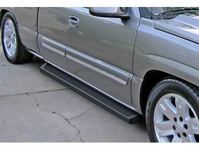 6-Inch iRunning Boards; Black (99-06 Sierra 1500 Extended Cab)