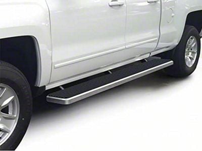 6-Inch iStep Running Boards; Hairline Silver (04-13 Sierra 1500 Crew Cab)