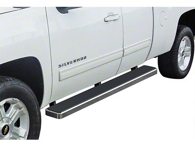 6-Inch iStep Running Boards; Hairline Silver (99-06 Sierra 1500 Extended Cab)