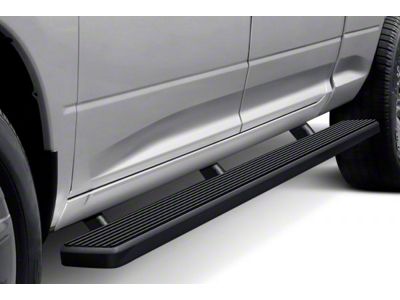 6-Inch iStep Wheel-to-Wheel Running Boards; Black (07-13 Sierra 1500 Extended Cab w/ 5.80-Foot Short Box)
