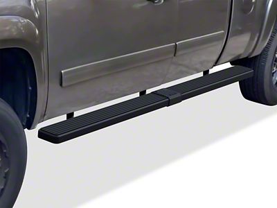 6-Inch iStep Wheel-to-Wheel Running Boards; Black (99-06 Sierra 1500 Extended Cab w/ 6.50-Foot Standard Box)